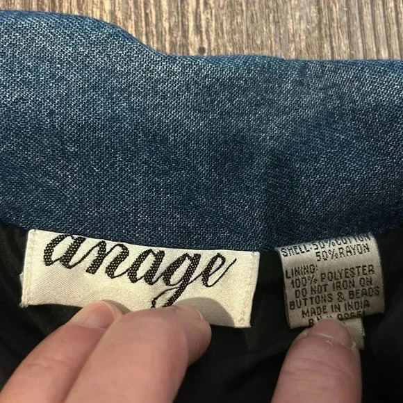 🌸Vintage Anage Women's Beaded/sequin Long Sleeve snap Front Jacket … - Picture 7 of 11